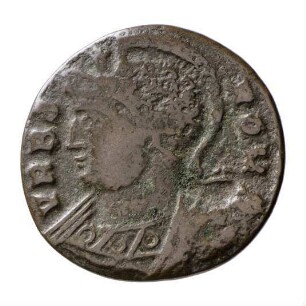 Münze, Follis, Aes 3, 332 - 333 n. Chr.
