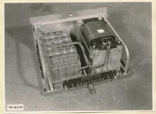 10-kW-Fernsehsender Nr. 507, Schrank B5 Einschub Siebkette I, Foto 1954