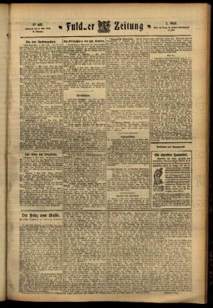 Zweite Ausgabe vom Mittwoch, den 08. Mai 1912.
