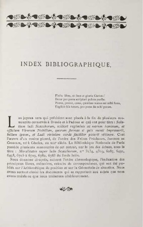 Index Bibliographique.