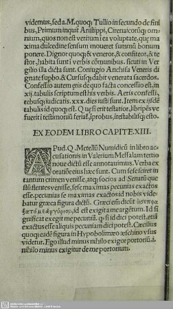 Ex Eodem Libro Capite. XIII.