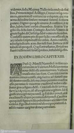 Ex Eodem Libro Capite. XIII.