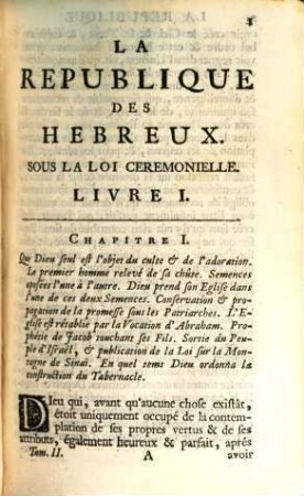 La République des Hebreux, 2