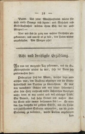 Acht und dreißigste Erzählung