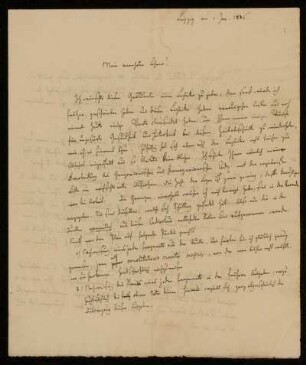 7: Brief von Gustav Friedrich Haenel an Gustav Hugo, Leipzig, 1.1.1836