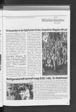 Marktgemeinschaft sammelt knapp EURO 1.400,- für Kinderhospiz