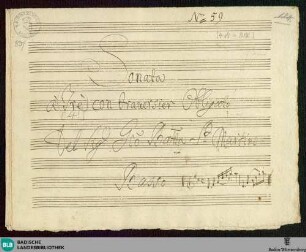 Sonatas - Mus. Hs. 837 : fl, vl (2), b; D; GroF 882 FarinaS 2004 4