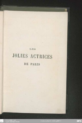 Les jolies actrices de Paris
