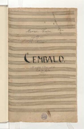 Markus-Passion; V (4), Coro, orch, bc; g-Moll; HWV 48/9, 23, 41, 44, 47, 52, 55; BWV 1084/500