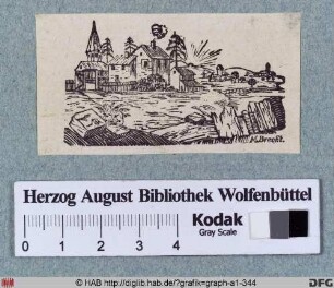 Unten: Dorfansicht.