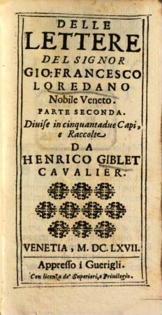 Lettere. 2. (1667)