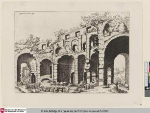 Amphitheatri Romani tijpus [Ansicht eines Amphitheaters; View of an Amphitheatre, probably the Colosseum]