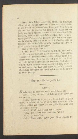 Zweyte Unterhaltung.