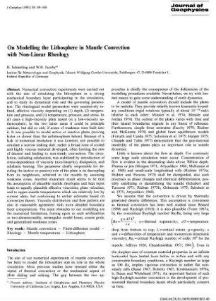 On modelling the lithosphere in mantle convection with non-linear rheology