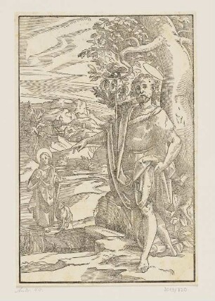 Johannes der Täufer, aus: Petrus Canisius, "Commentariorum", Ingolstadt 1583