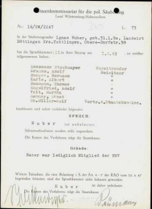 Huber, Ignaz