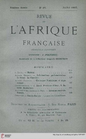 Nr. 27 ( Juillet 1887)