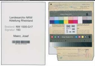 Entnazifizierung Josef Maerz , geb. 04.02.1897 (Verleger)