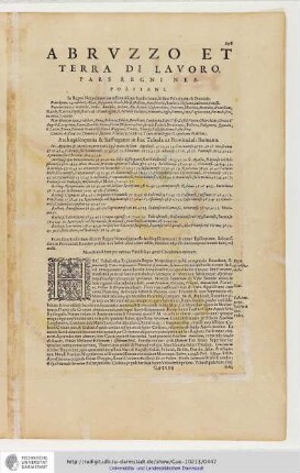 Abruzzo et Terra di Lavoro