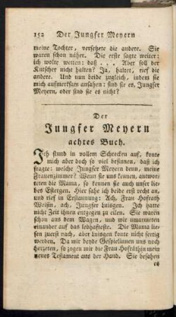 Der Junger Meyern achtes Buch.