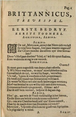 Brittannicus : Treurspel