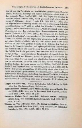 304-305 [Rezension] Schmidt, Kurt Dietrich, Studien zur Geschichte des Konzils von Trient