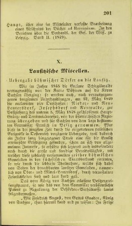 Lausitzische Miscellen