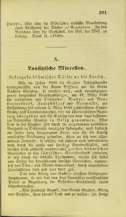 Lausitzische Miscellen