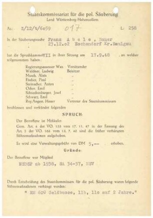 Abele, Franz