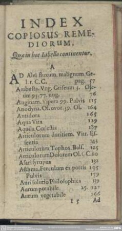 Index Copiosus Remediorum