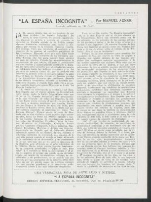"La España incognita"