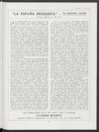"La España incognita"