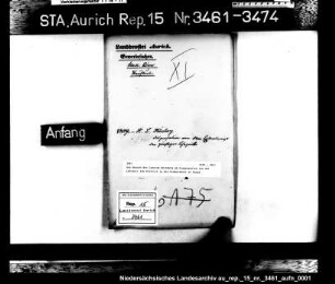 Das Gesuch des Lazarus Weinberg um Dispensation von der Lehrzeit zum Eintritt in die Krämerzunft in Esens