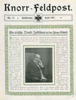 17.1917: Knorr-Feldpost