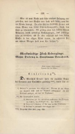 Merkwürdige Fluß-Uebergänge. Major Dulong u. Hauptmann Bouchard