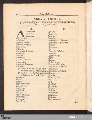 Index Authorum