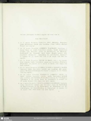 Doctores philosophiae et artium magistri rite creati sunt hi: Anno MDCCCXCIV