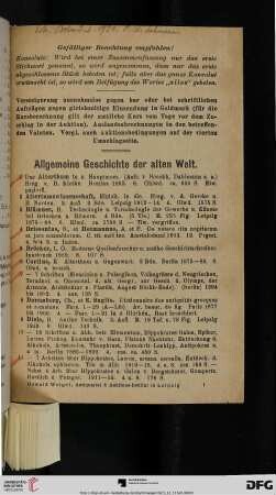Allgemeine Geischichte der alten Welt (Nr. 1-261)