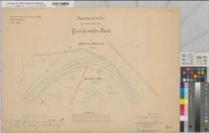 Ems Kanalisierung Strecke Lathen - Grunderwerbskarte Blatt 16 Abstich Lathen 1892 1 : 2000 51 x 73 kol. Zeichnung A. Franke, Wasserbauinspektor Wasser- und Schiffahrtsdirektion Münster