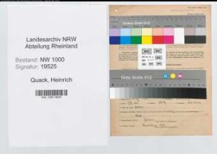 Entnazifizierung Heinrich Quack, geb. 11.12.1901 (Landwirt)