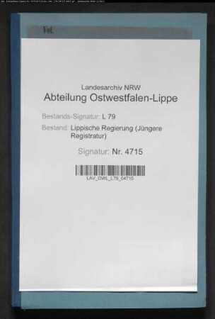 Anstellung der Ärzte zu Hohenhausen