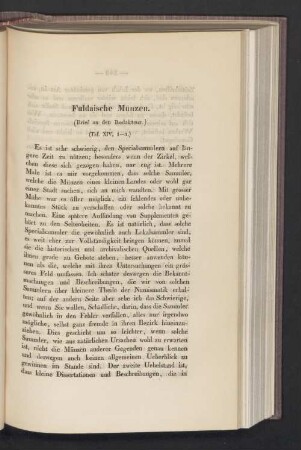 Fuldaische Münzen