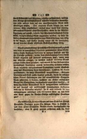 Pro Memoria. So wie der gegen die Chur-Sächßischen Lande Königl. Preußischer Seits verhängte feindliche Uberzug, und dadurch zugleich mitten in Teutschland begangene Friedens-Bruch, gleich Anfangs und bey seiner nachherigen Fürdauer mit enormsten Thätlichkeiten begleitet gewesen ... : [Regensburg, den 17. November 1756.]