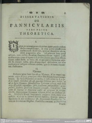 Pars Prior Theoretica