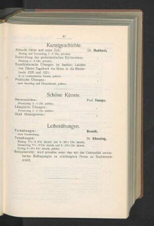 Schöne Künste.