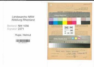 Entnazifizierung Helmut Hupe , geb. 08.04.1921 (Angestellter)