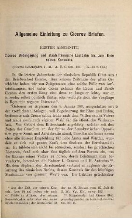 M. Tullii Ciceronis epistolae selectae temporum ordine compositae