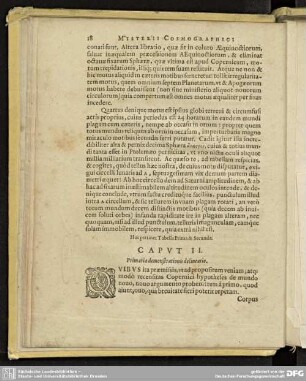 CAPUT II. Primariae demonstrationis delineatio.