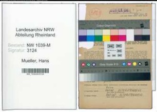 Entnazifizierung Hans Mueller , geb. 15.07.1907 (Polizist)