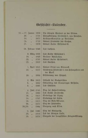 Geschichts-Kalender